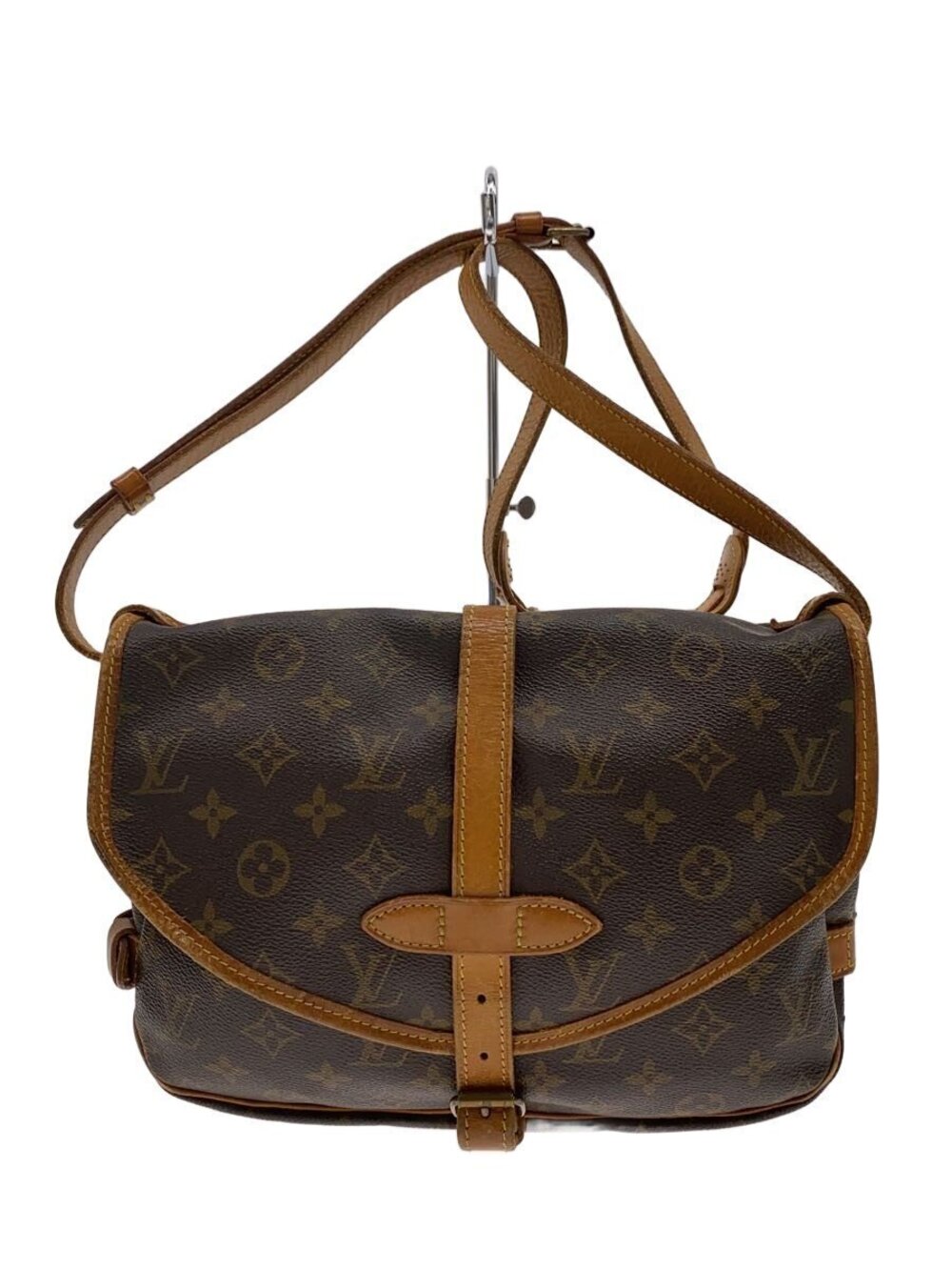 LOUIS VUITTON Saumur Canvas Brown